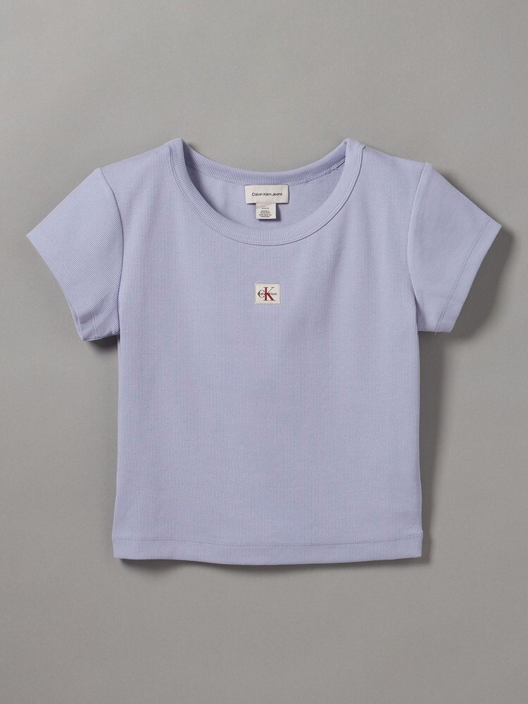 Tシャツ - クルーネックリブクロップドTシャツ 23
