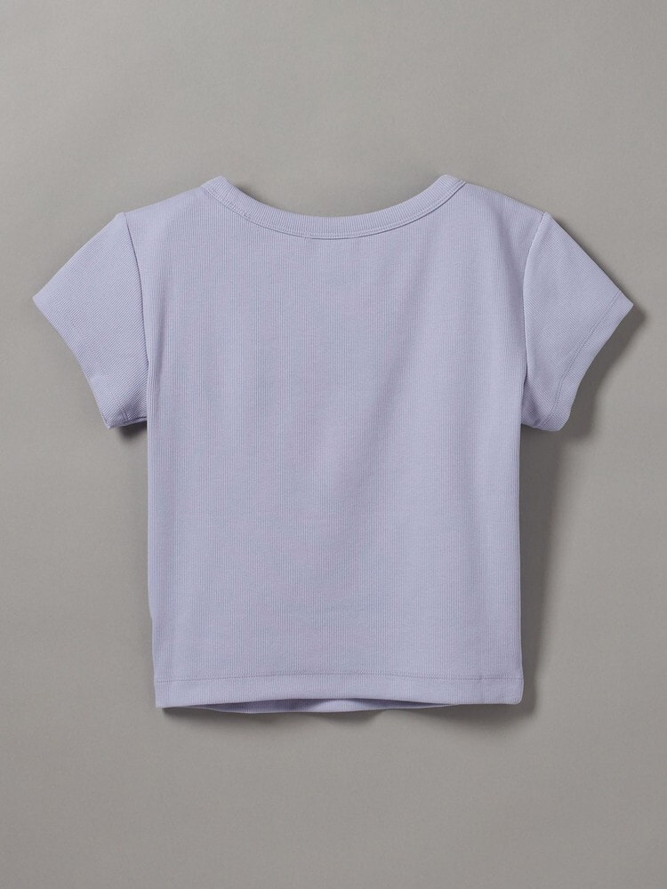 Tシャツ - クルーネックリブクロップドTシャツ 24