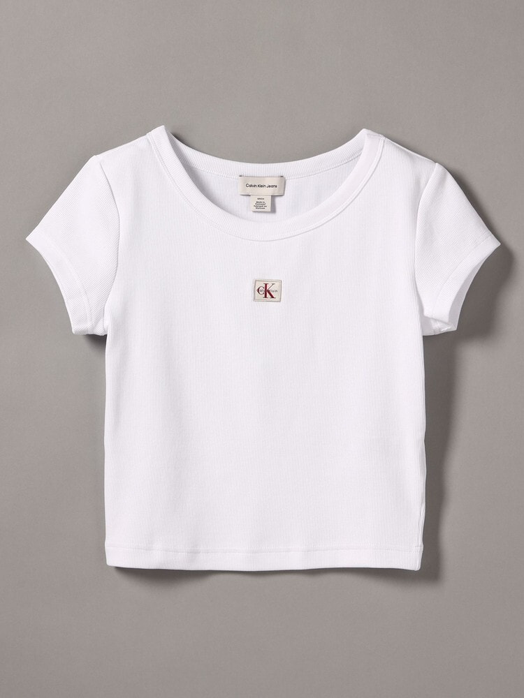 Tシャツ - クルーネックリブクロップドTシャツ 15