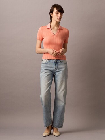 【 】◆CK Jeans ストライプポロシャツ◆送料無料◆ 2点以上でさらに10%OFF】ポロシャツ - ストライプポロシャツ
