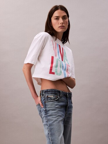 2点以上でさらに10％OFF】Tシャツ - Pride リラックスクロップド