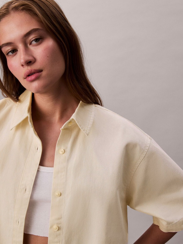 シャツ - ショートスリーブクロップドシャツ | カルバン