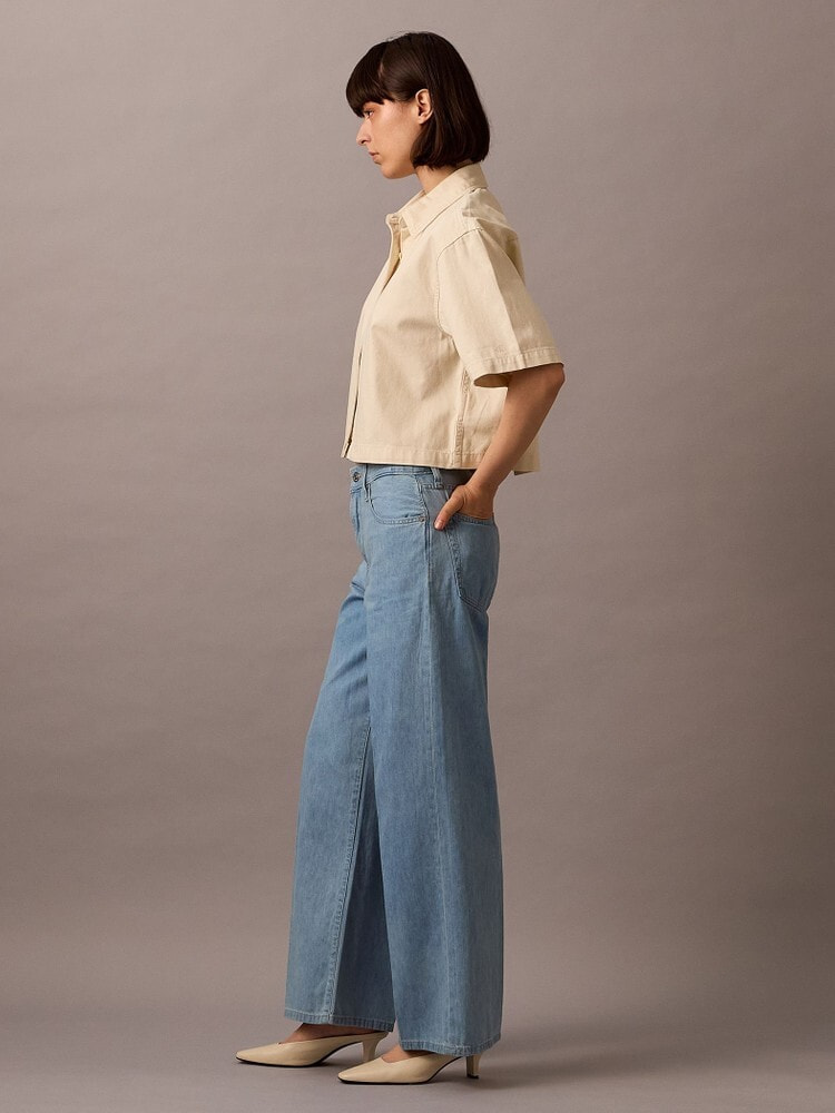 【 】CK JEANS ショートスリーブシャツ◆送料無料◆ シャツ - ショートスリーブクロップドシャツ | カルバン