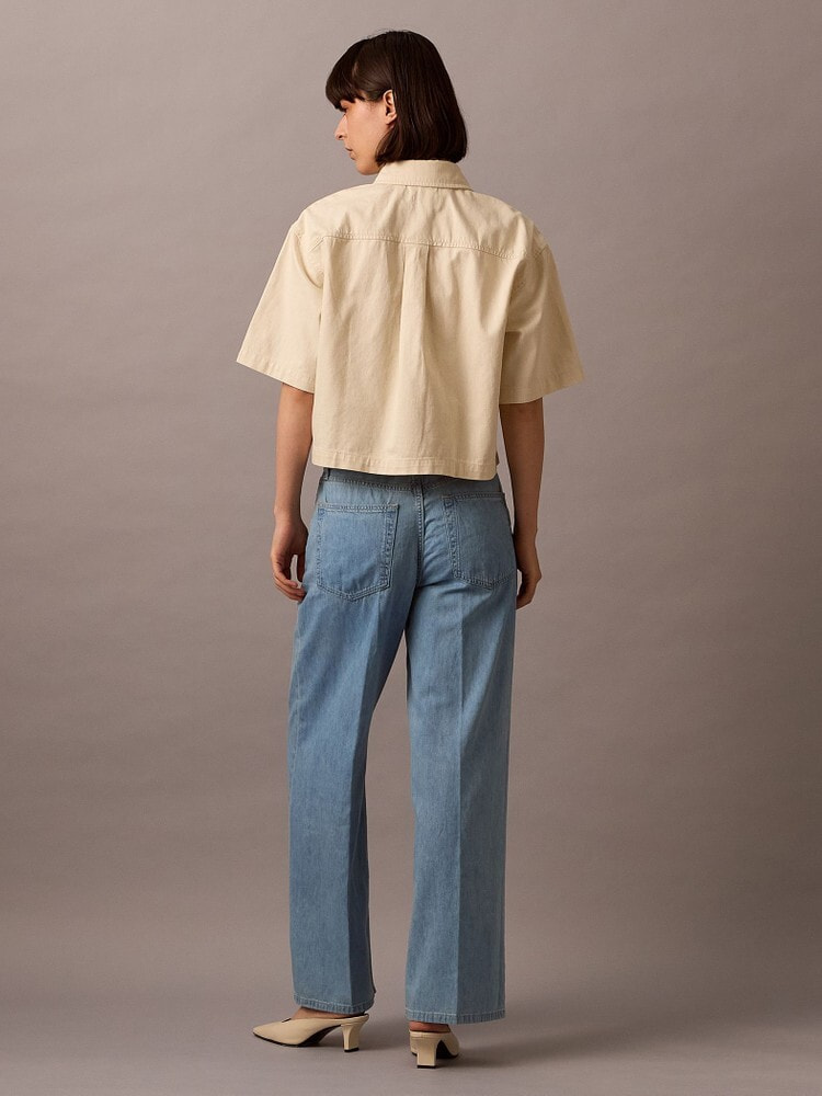 シャツ - ショートスリーブクロップドシャツ | カルバン