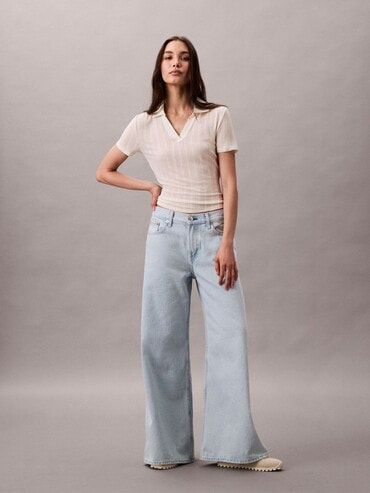 【カルバンクライン】ワイド トラックパンツ プリーツワイド レッグパンツ（その他パンツ）｜Calvin Klein