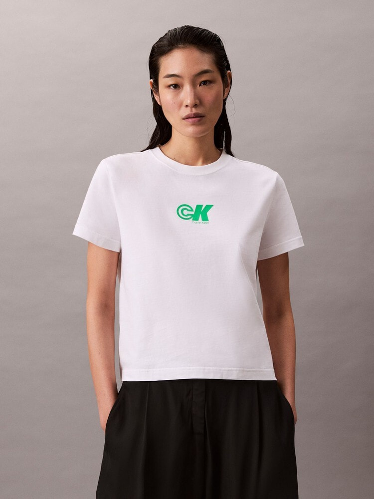 【 】◆CKJ ロゴショートスリーブTシャツ◆送料無料 CALVIN KLEIN】☆CKJ ロゴショートスリーブ Tシャツ☆送料無料