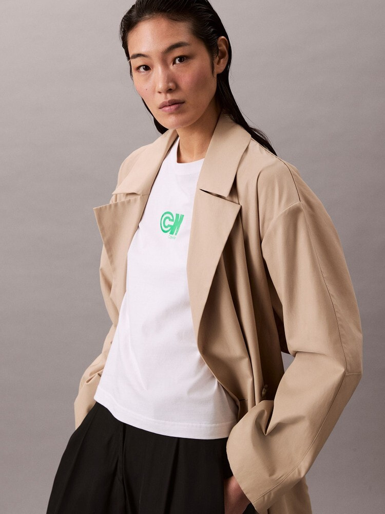 Tシャツ - CKロゴショートスリーブジャージーTシャツ 10