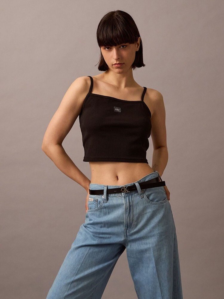 ハンガー付き Glenn Martens  リブタンクトップキャミソール タンクトップ - リブキャミソール | カルバン・クライン 公式