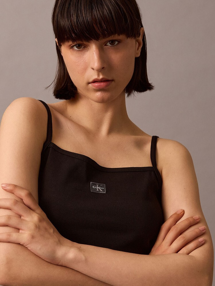 ハンガー付き Glenn Martens  リブタンクトップキャミソール ナナリブタンクトップ ピンク | ランジェリー/下着 | 美しく眠る