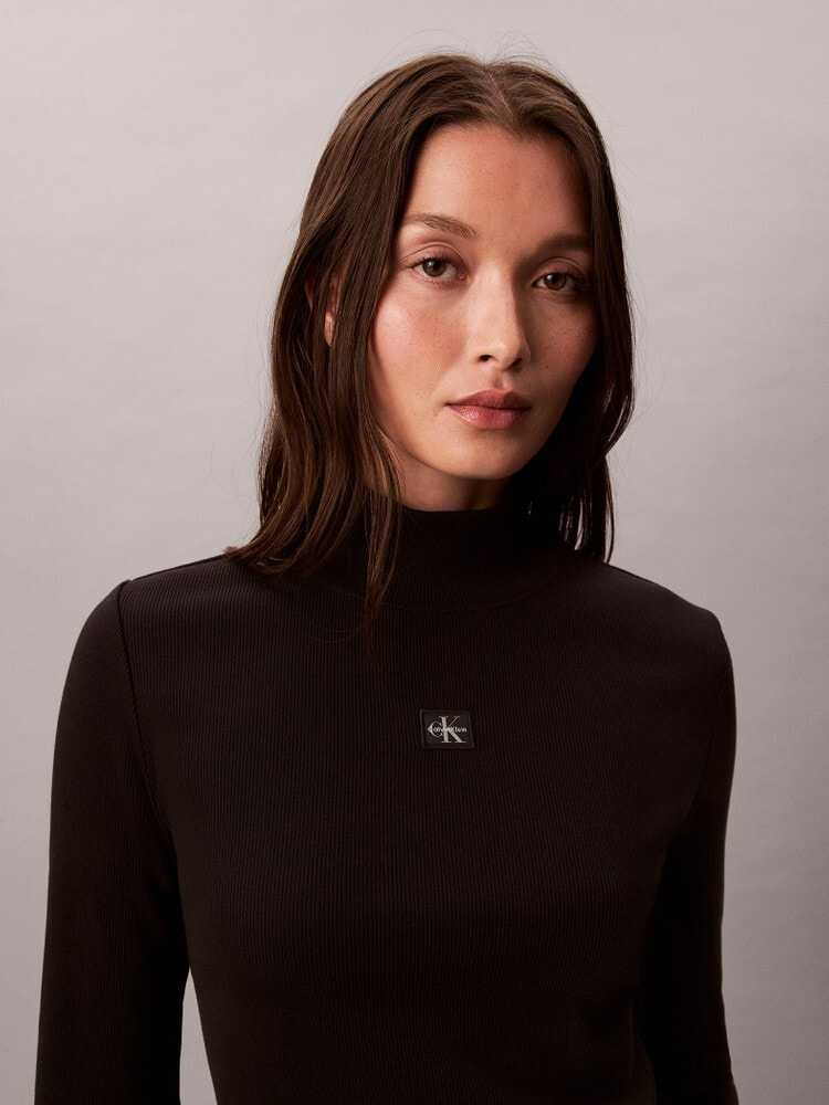 トップス - ロングスリーブリブタートルネックシャツ | カルバン