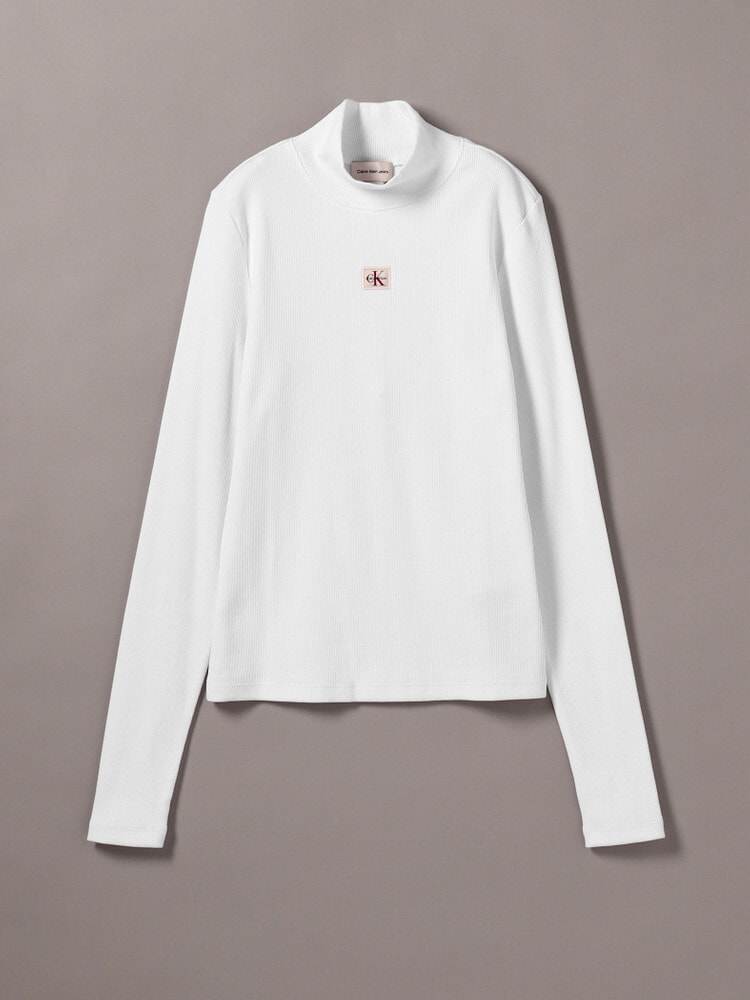 トップス - ロングスリーブリブタートルネックシャツ | カルバン