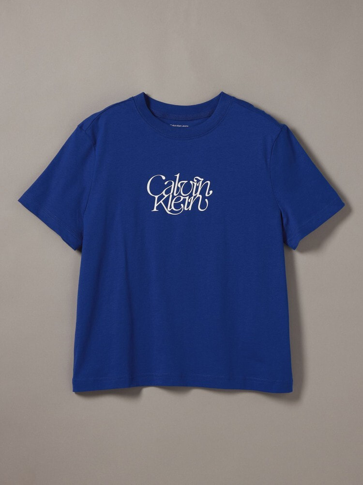 Tシャツ - スクリプトロゴプリントショートスリーブTシャツ[TU / トゥ着用商品] 13