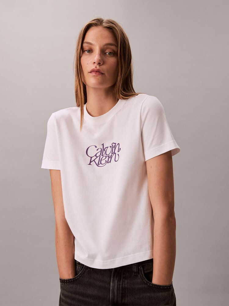 Tシャツ - スクリプトロゴプリントショートスリーブTシャツ[TU / トゥ着用商品] 15