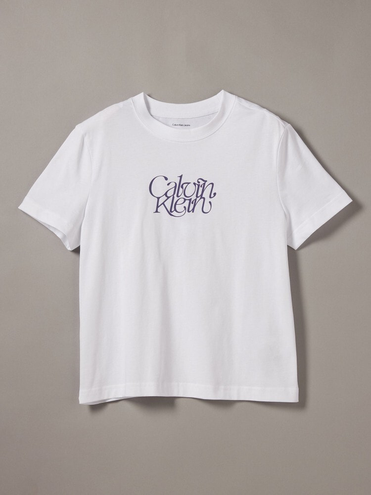 Tシャツ - スクリプトロゴプリントショートスリーブTシャツ[TU / トゥ着用商品] 20