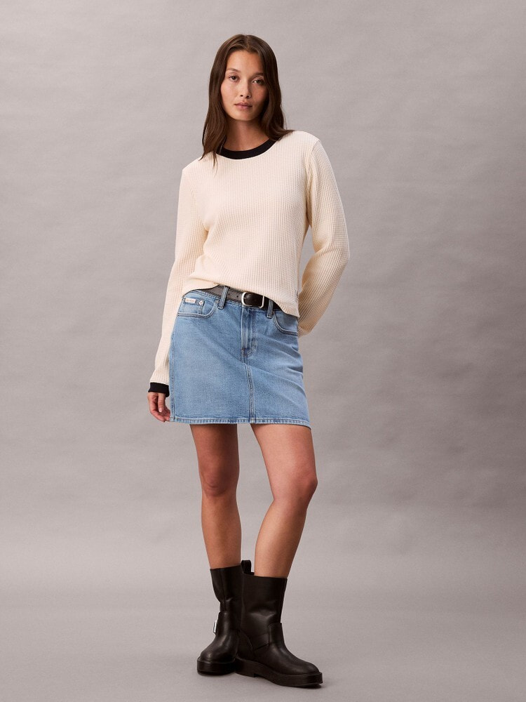 長袖Tシャツ - ロングスリーブワッフルTシャツ | カルバン・クライン