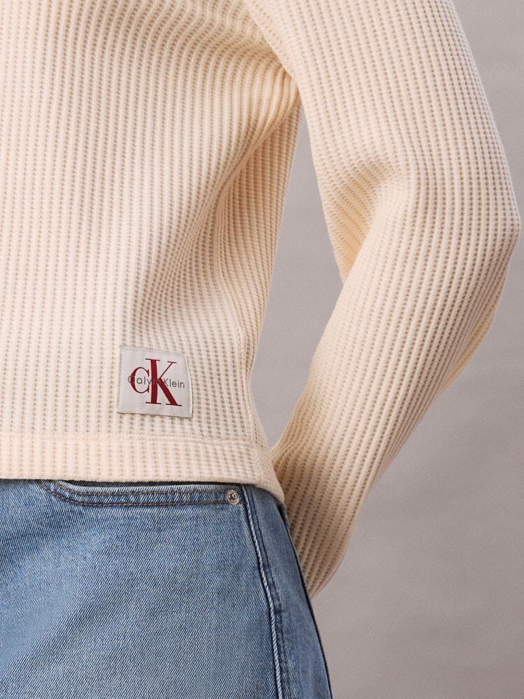 長袖Tシャツ - ロングスリーブワッフルTシャツ | カルバン・クライン