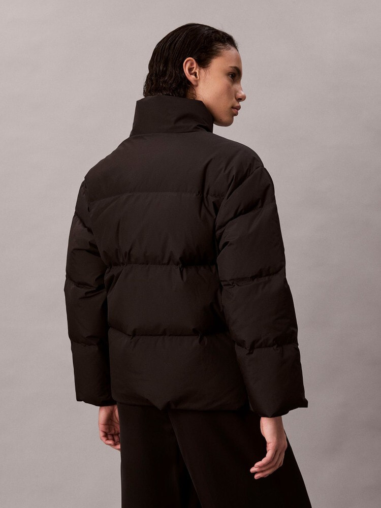 ダウンジャケット - ショートレングススタンドカラーダウンジャケット