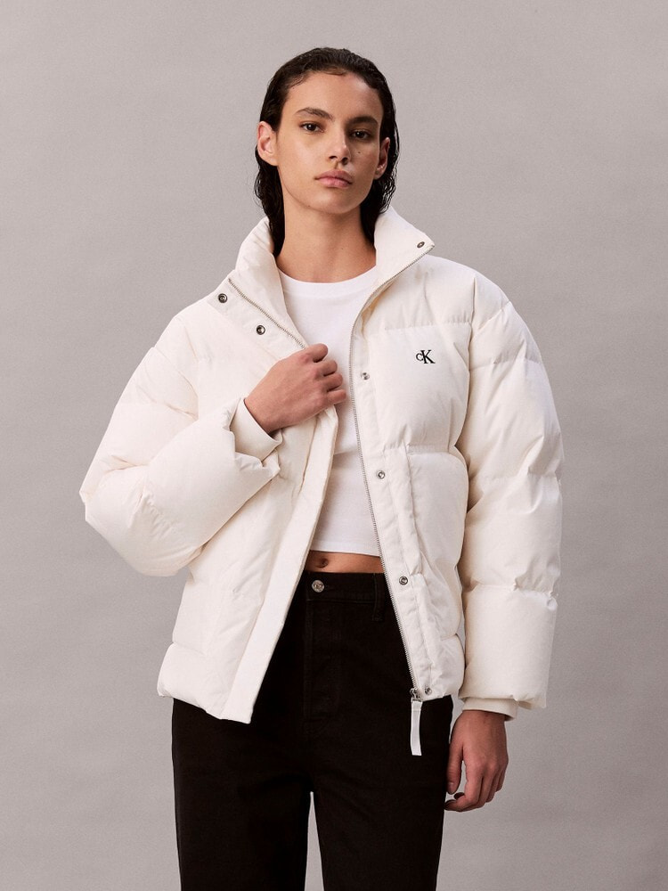 ダウンジャケット - ショートレングススタンドカラーダウンジャケット