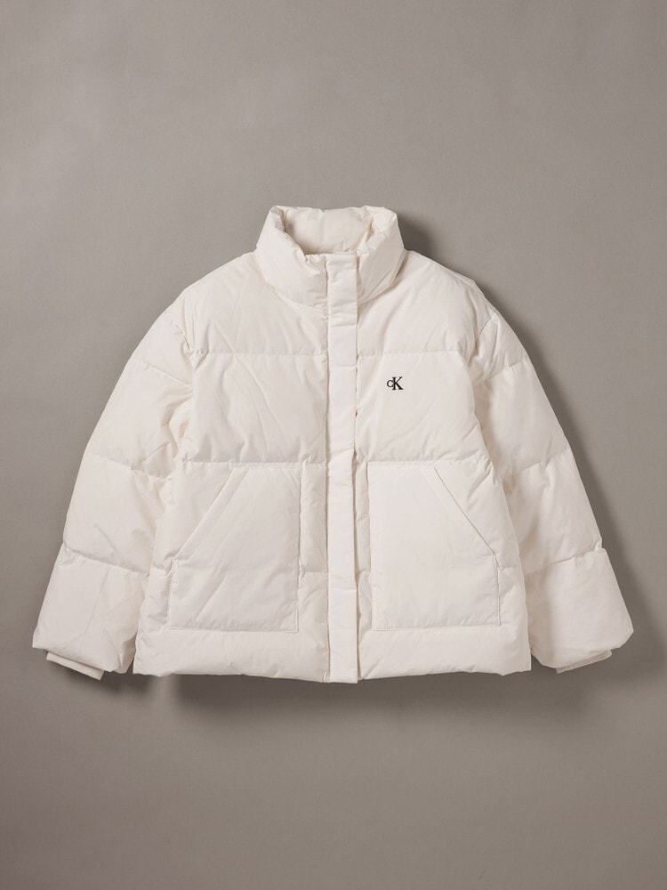 ダウンジャケット - ショートレングススタンドカラーダウンジャケット