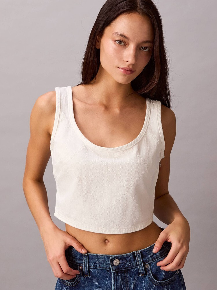 タンクトップ - オールオーバークロップドタンクトップ | カルバン