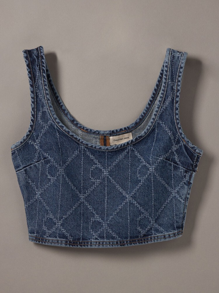 タンクトップ - エンブレムモノグラムデニムタンクトップ[TU