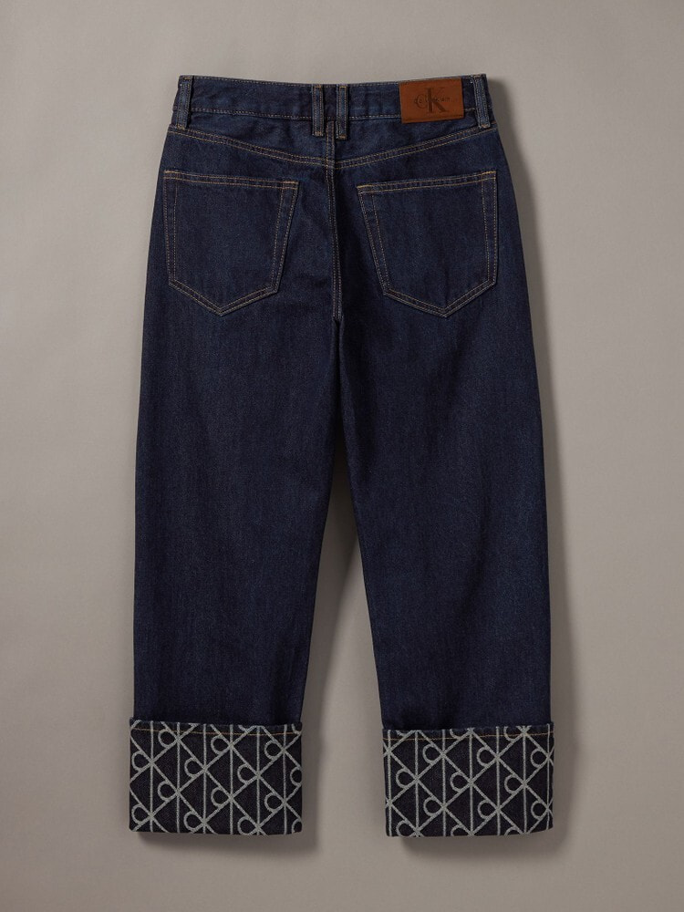 ジーンズ(デニムパンツ) - リラックスカフCKインディゴジーンズ