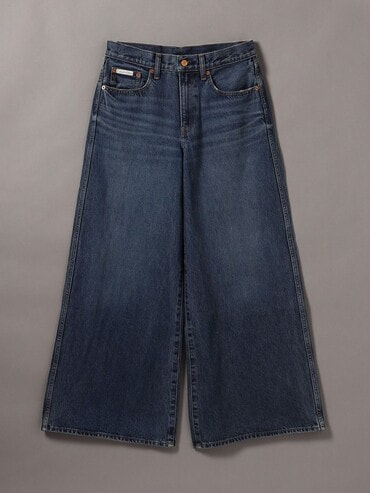 Wide Leg]ジーンズ(デニムパンツ) - ワイドジーンズ | カルバン