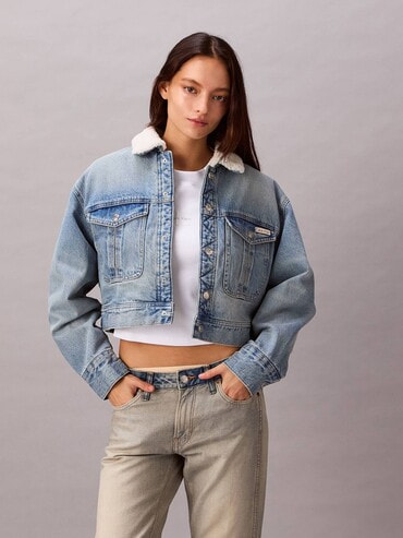 新品　カルバンクライン　ジーンズ　デニムジャケット　アウター　XS　黒 中古・古着通販】Calvin Klein Jeans (カルバンクラインジーンズ