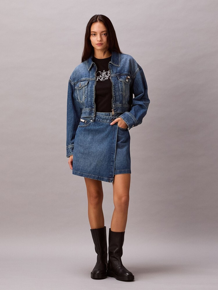 Fafaカルバンクラインデニムジャケット ・スカート デニムジャケット - 90s トラッカー パシフィコデニムジャケット