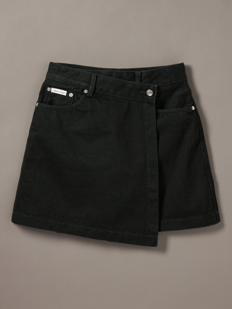 デニムスカート - デニムラップミニスカート | カルバン・クライン
