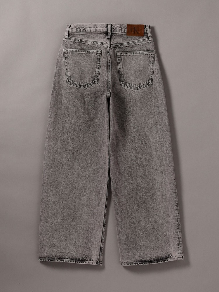 Wide Leg]ジーンズ(デニムパンツ) - グレーワイドジーンズ | カルバン