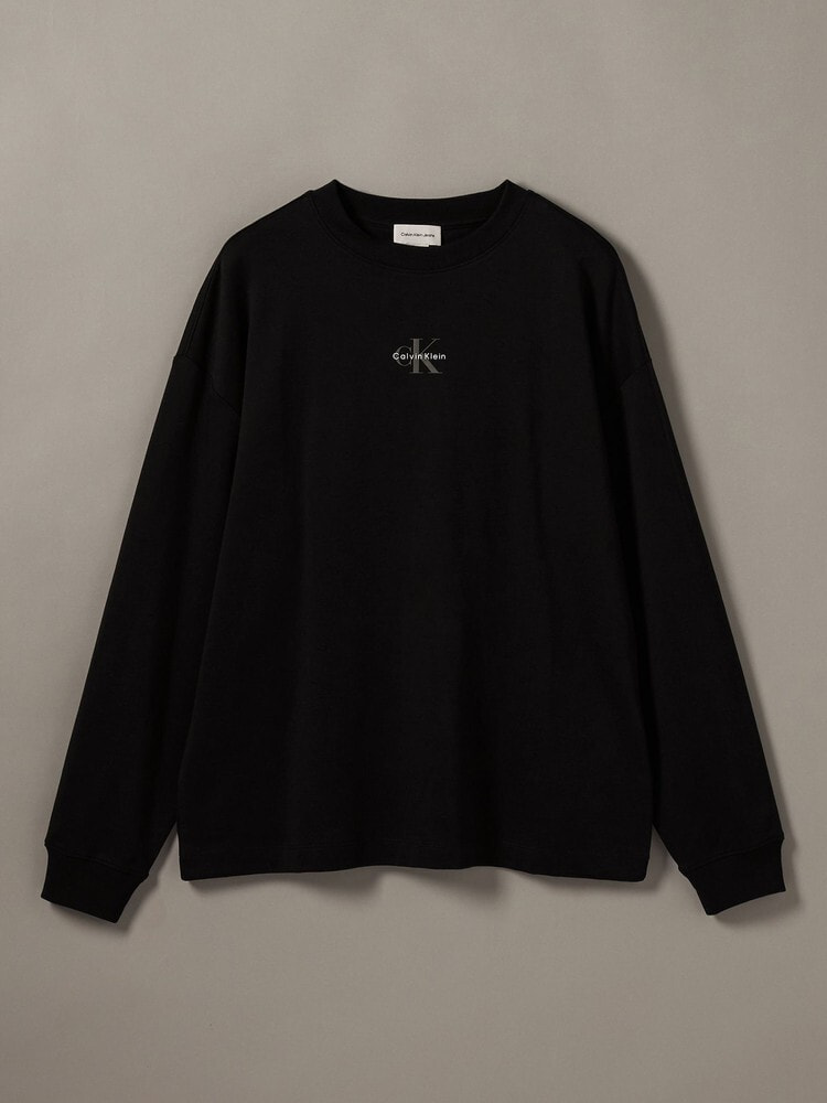 長袖Tシャツ - ミニロゴオーバーサイズロングスリーブクルーネックT