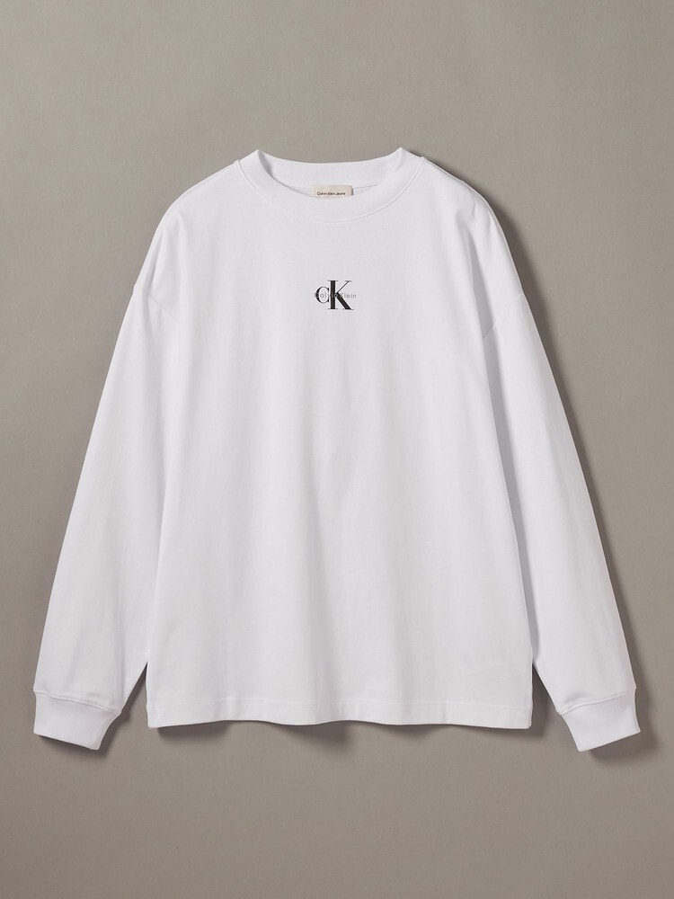 長袖Tシャツ - ミニロゴオーバーサイズロングスリーブクルーネックT