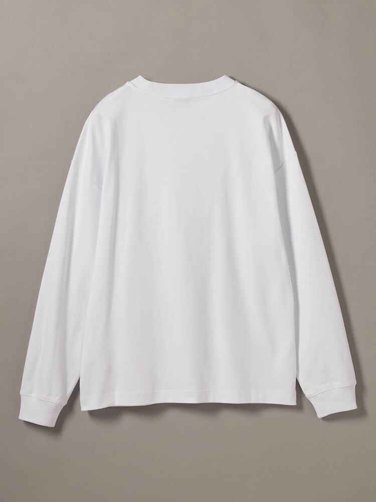 長袖Tシャツ - ミニロゴオーバーサイズロングスリーブクルーネックTシャツ 7