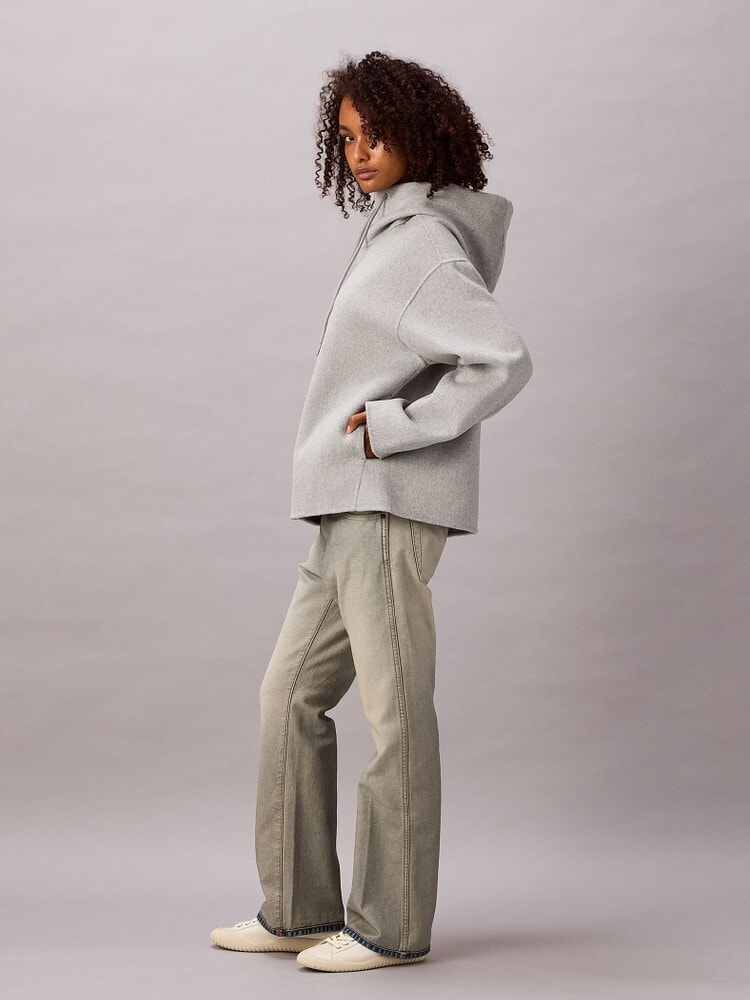 ジャケット - ダブルフェイスウールフーデッドジャケット | カルバン