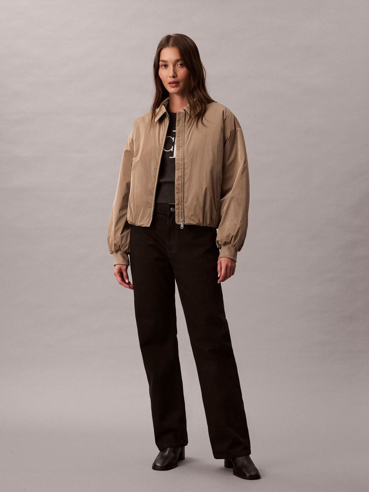   ジョングク着用 リバーシブルシェルパボンバージャケット Calvin Klein リバーシブル シェルパ ボンバージャケット