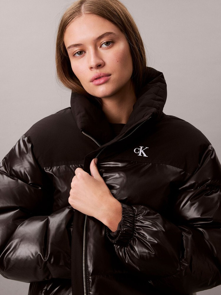 パッファジャケット - マットシャインミッドウェイトダウンパッファ