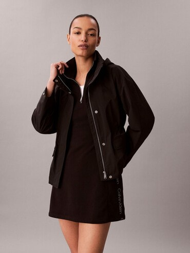 ジャケット - クロップドクリンクルフェイクレザージャケット