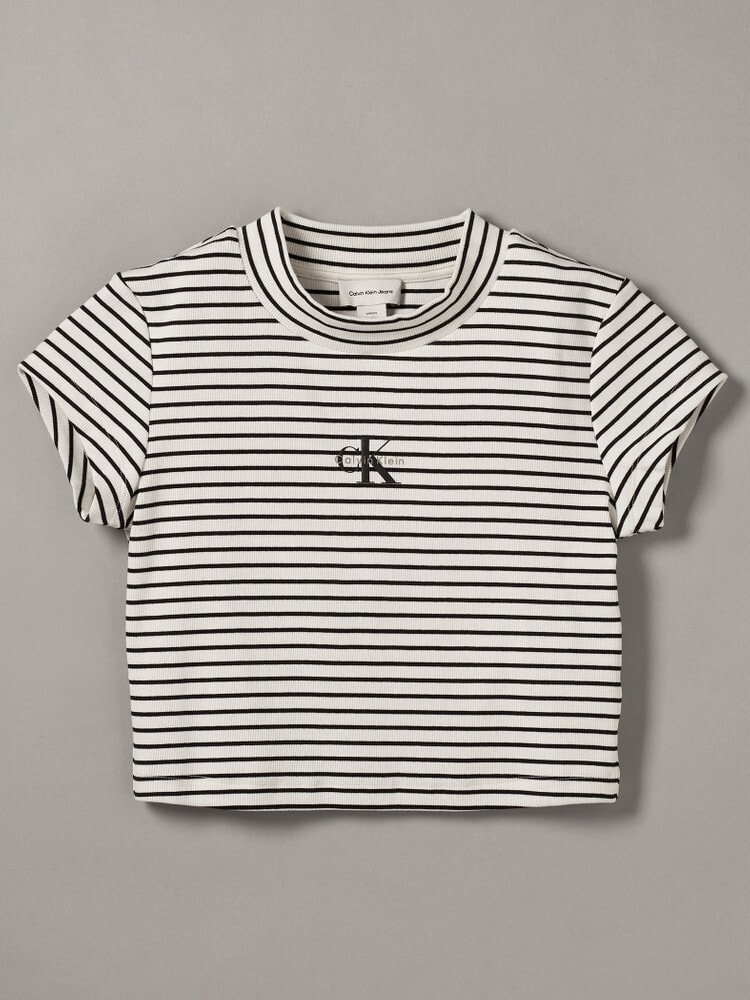 Tシャツ - ボーダーモノグラムベビーTシャツ 6