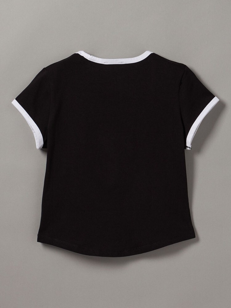 Tシャツ - ショートスリーブモノグラムスクープネックベビーTシャツ 7