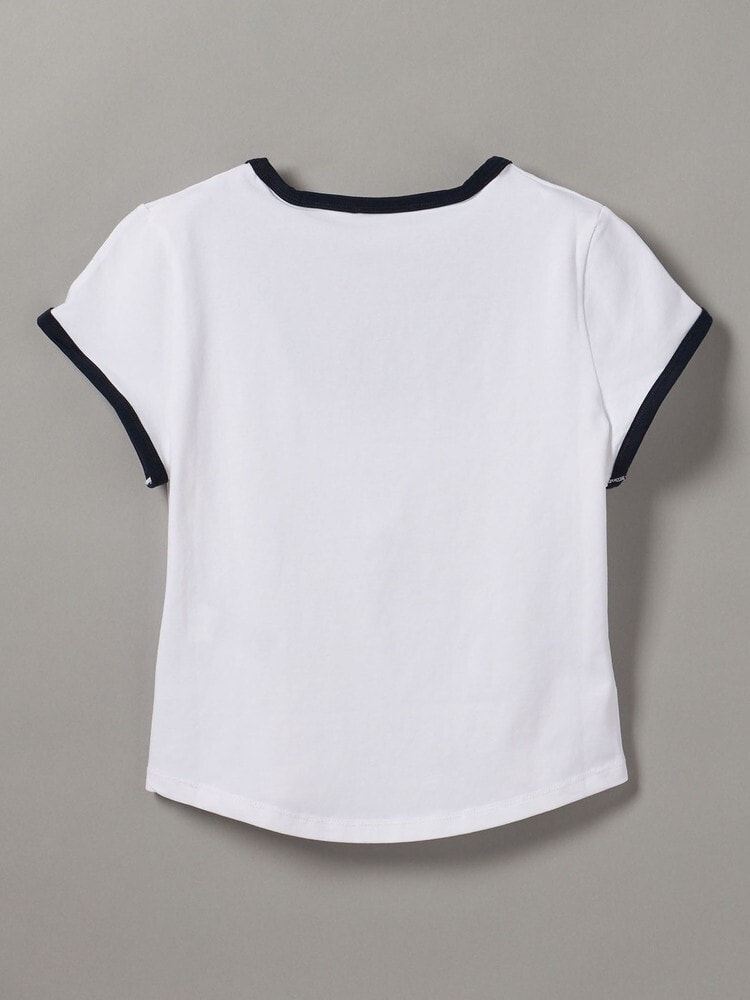 Tシャツ - ショートスリーブモノグラムスクープネックベビーTシャツ 14