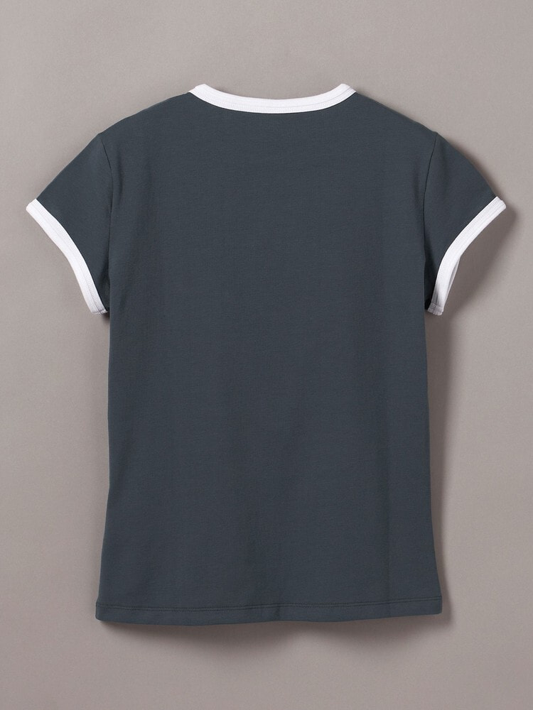 Tシャツ - ショートスリーブスリムロゴリンガーTシャツ 7