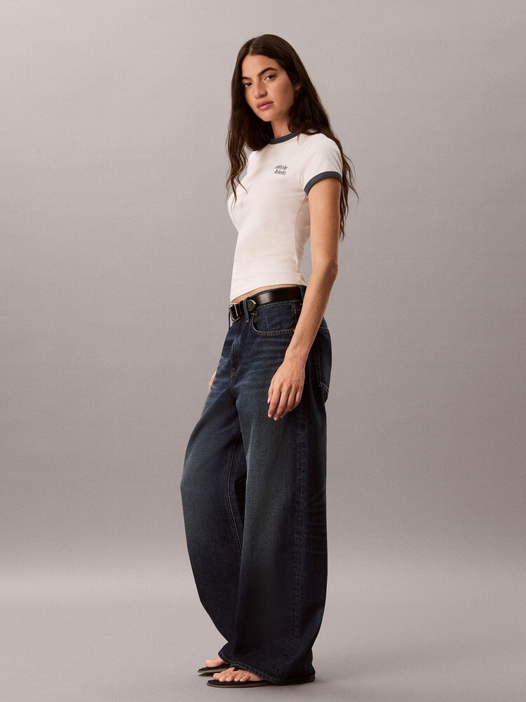 Tシャツ - ショートスリーブスリムロゴリンガーTシャツ 11