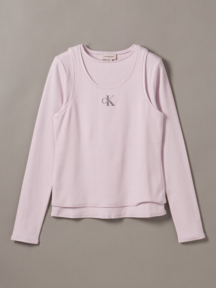 長袖Tシャツ - ダブルレイヤー2X2リブTシャツ 14