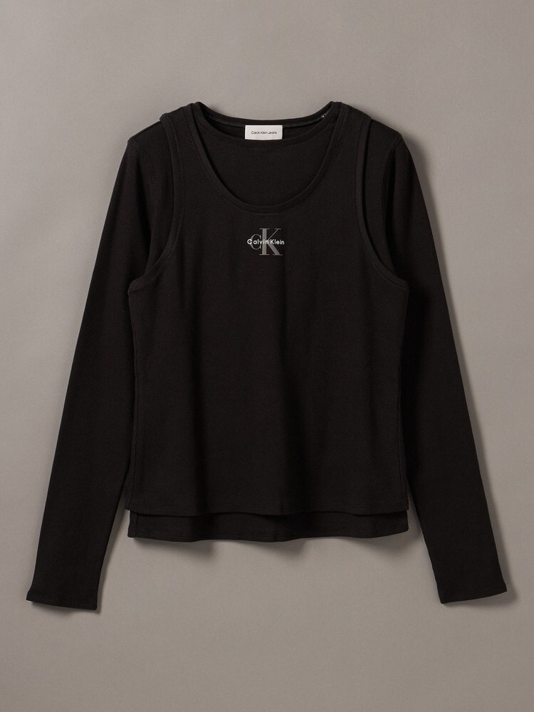 長袖Tシャツ - ダブルレイヤー2X2リブTシャツ 7