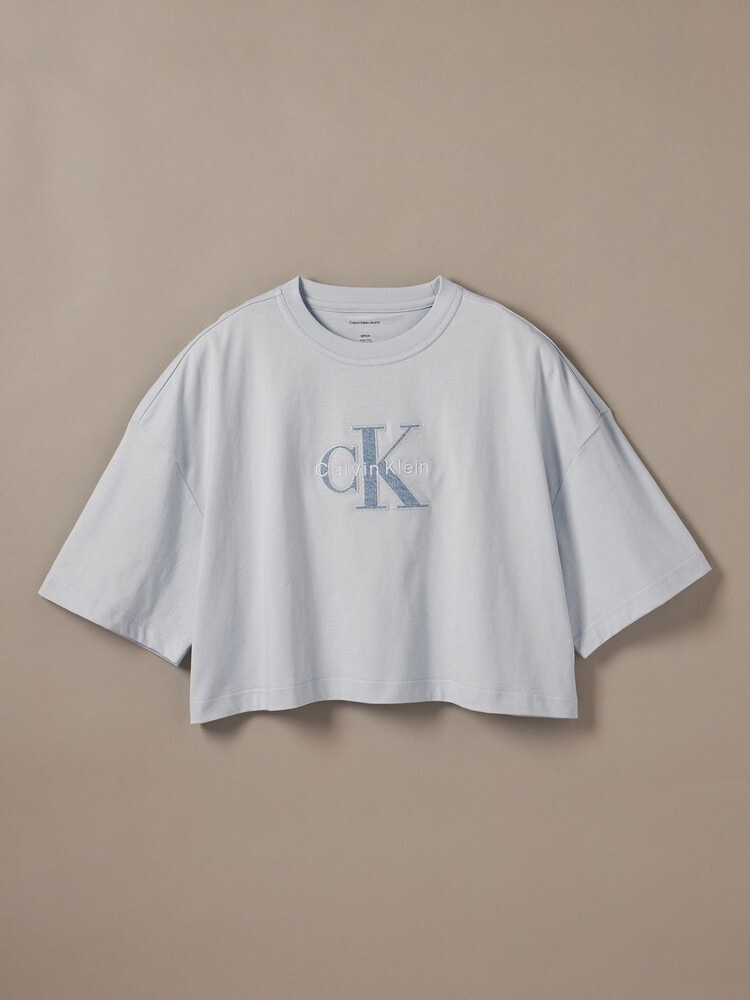 Tシャツ - オーバーサイズクロップドモノロゴTシャツ 15