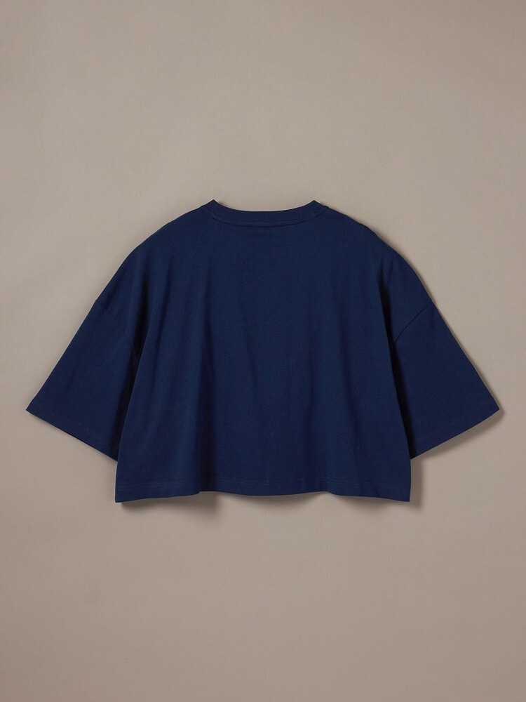 Tシャツ - オーバーサイズクロップドモノロゴTシャツ 8