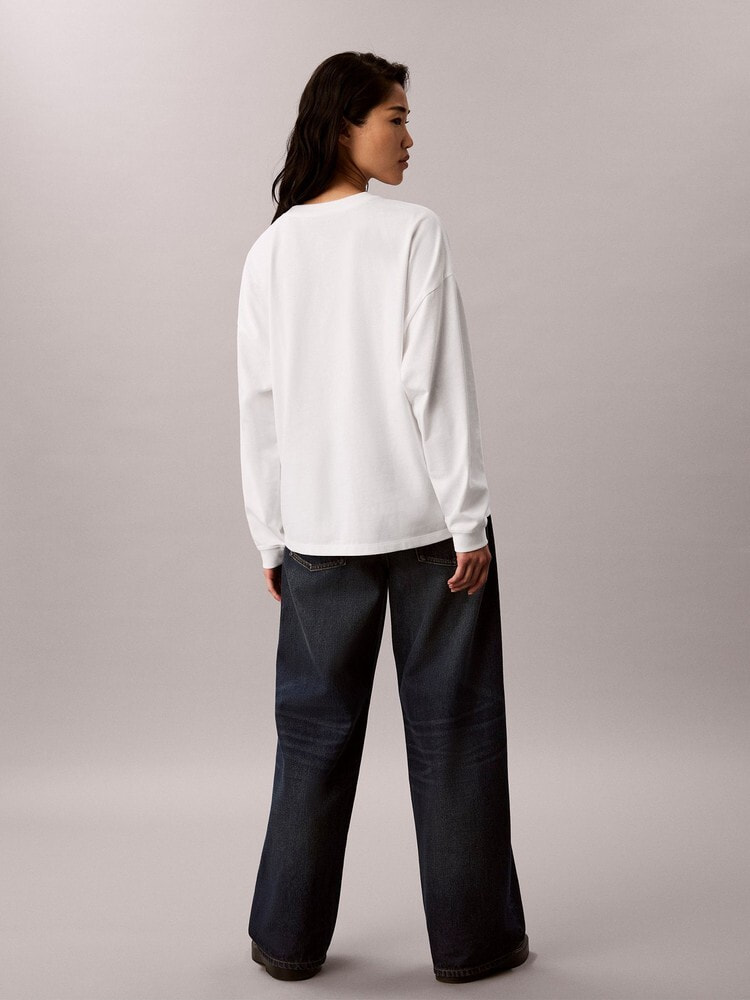 長袖Tシャツ - ロングスリーブデニムアップリケモノグラムTシャツ 5