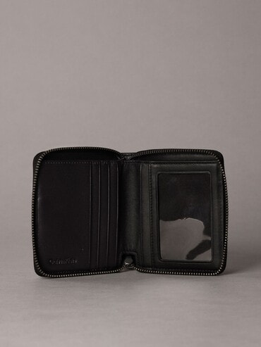   カウレザーハーフウォレット　財布　カルバンクライン Calvin Klein｜(M)【公式ショップ】 カルバンクライン カウレザー