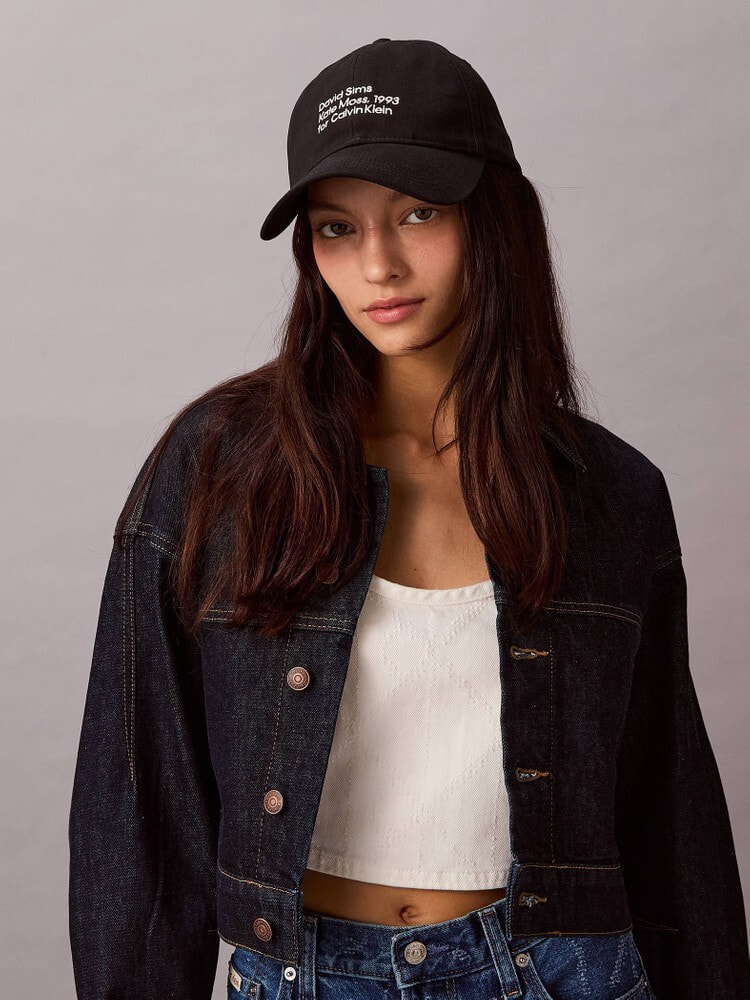 ビンテージ　70s マリーンキャップ　デニム　ケイトモス　ボーダー 限定アイテム】キャップ - クラシックキャップ[My Calvins10%OFF